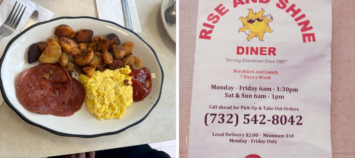 Rise N Shine Diner Menu