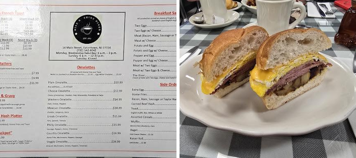 Rise N Shine Diner Menu