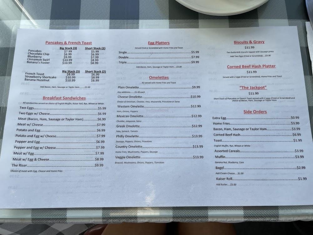 Rise N Shine Diner Menu image 3